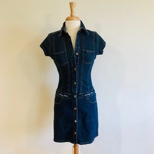Vintage Tommy Hilfiger Denim Dress (Size Medium)